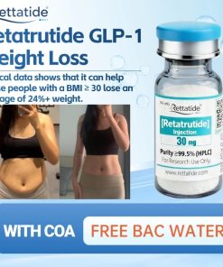 Rettatide Retatrutide GLP-1 Weight Loss Injection 30mg Peptide with COA – Slimming Supplement for Safe Fat Reduction