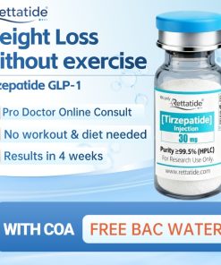 Rettatide Tirzepatide GLP-1 Weight Loss Injection Vial 30mg Peptide with COA – Slimming Supplement for Safe Fat Reduction